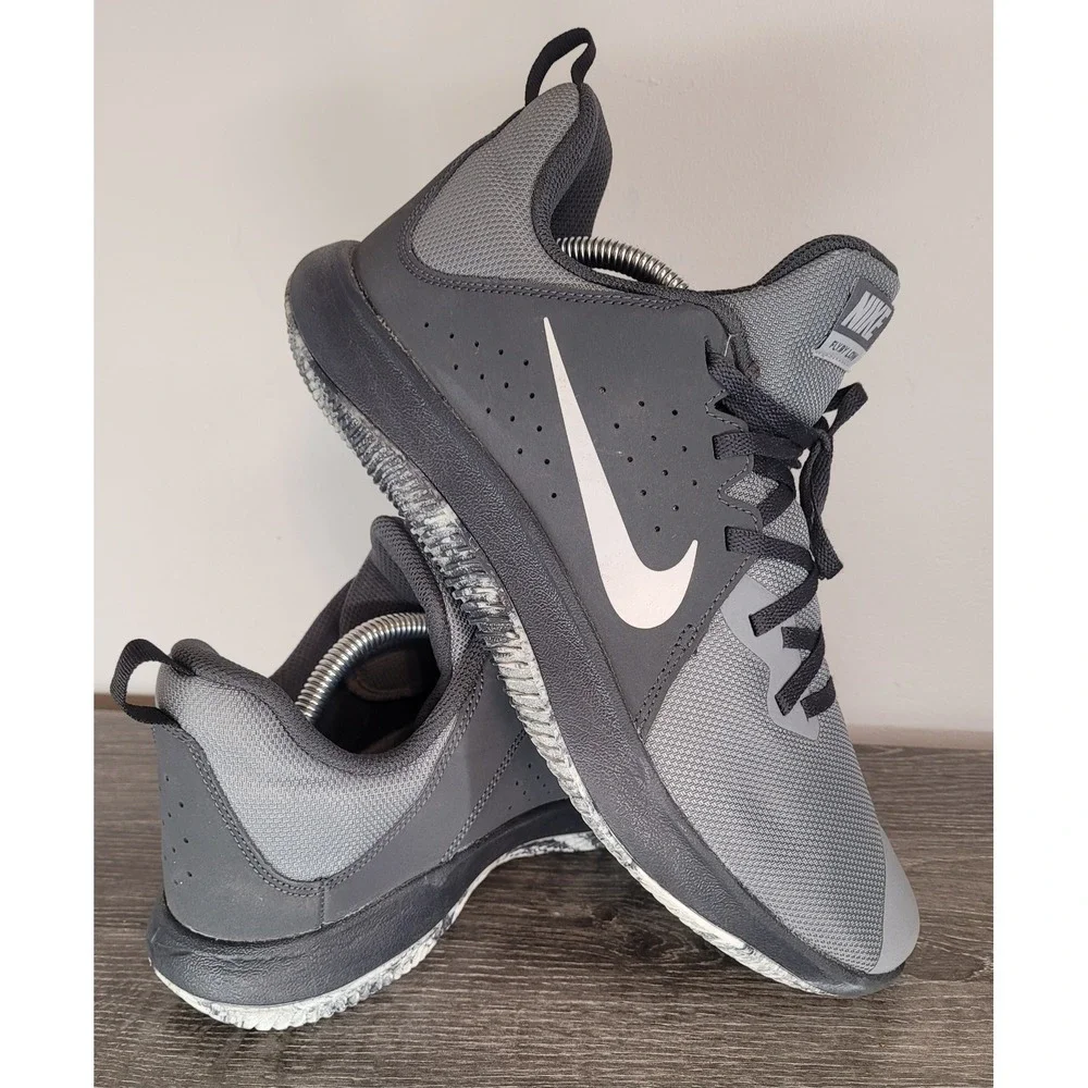 Nike Fly.By Low Dark Grey Black Basketball Shoes 908973-003 Mens Size 10 / UK 9
